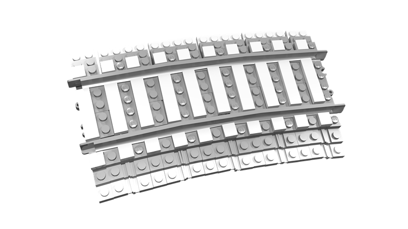 R104 Curve Ballasted BrickTracks