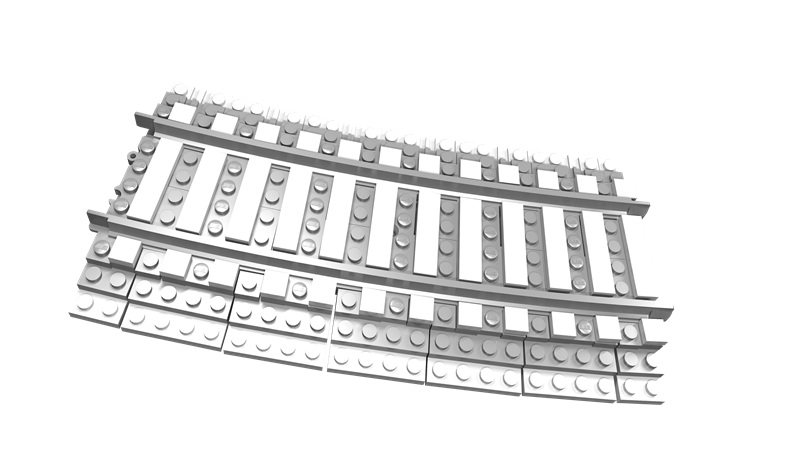 R120 Curve Ballasted BrickTracks